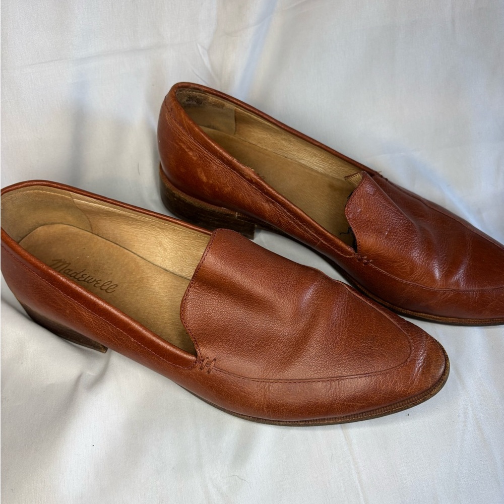Madewell Womens Brown Leather Loafers - Picture 3 of 6